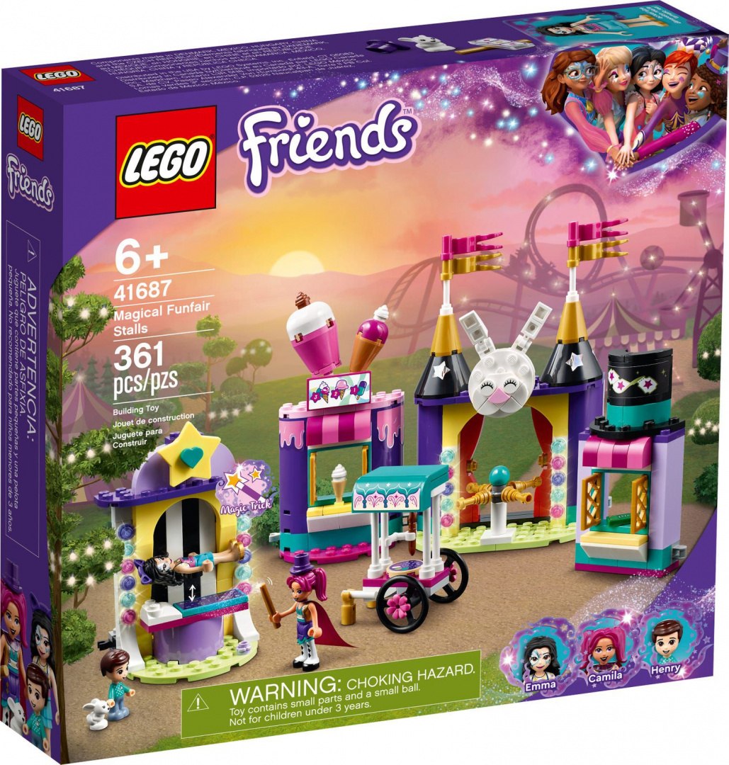 LEGO 41687 Friends Magiczne stoiska w wesołym mias