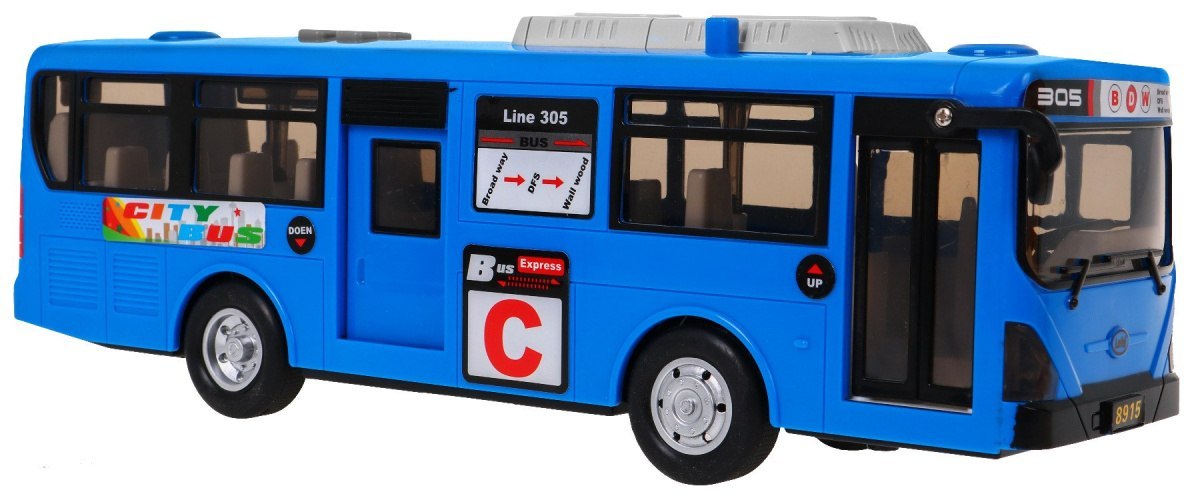 Autobus Szkolny Gimbus Dźwięki Niebieski