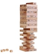 Rodzinna gra zręcznościowa Dżenga dla dorosłych i dzieci 3+ Drewniana wieża z klocków