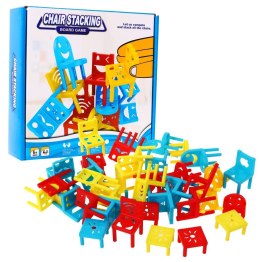 Gra zręcznościowa "Wieża z krzeseł" dla dzieci 3+ i dorosłych + Układanie konstrukcji