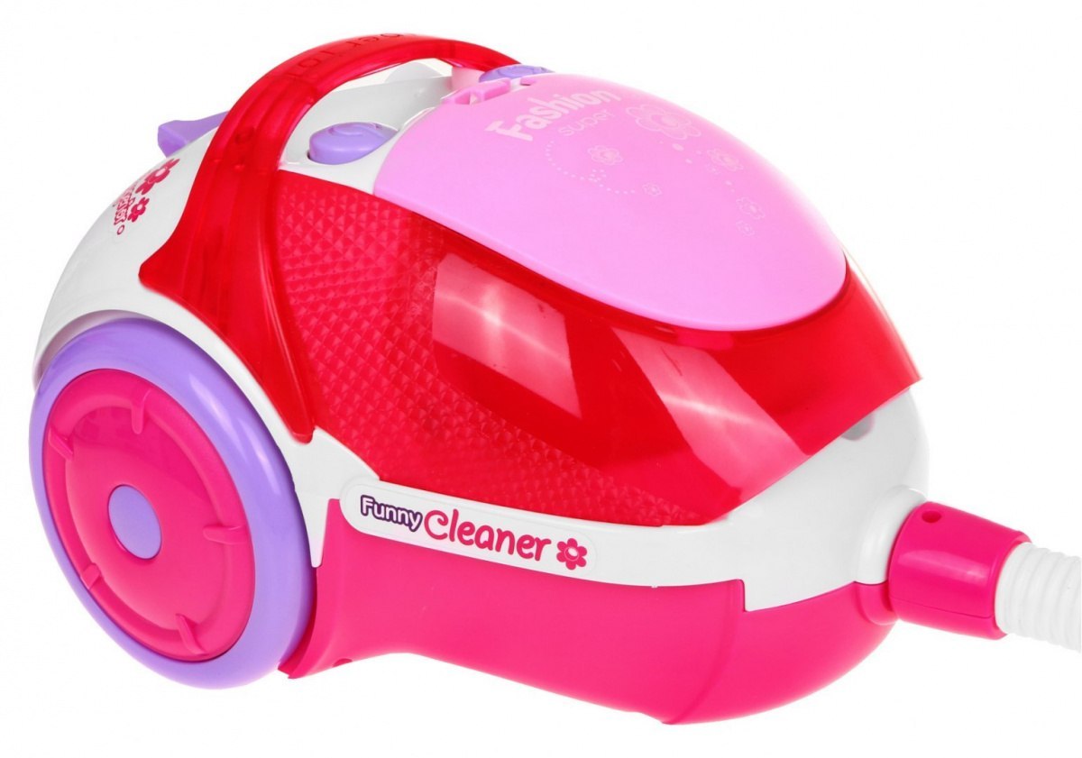 Różowy Odkurzacz dla dzieci 3+ Efekty Świetlne Dźwiękowe + Funkcja wciągania + Styropianowe kuleczki