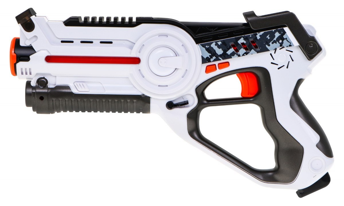 2 Pistolety laserowe dla dzieci 8+ Laser Tag 4 drużyny + 4 rodzaje broni + Interaktywne funkcje