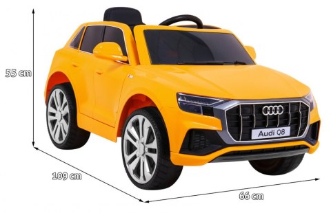 Audi Q8 Lift, SUV na akumulator dla dzieci Żółty + Pilot