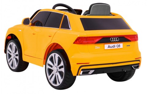 Audi Q8 Lift, SUV na akumulator dla dzieci Żółty + Pilot