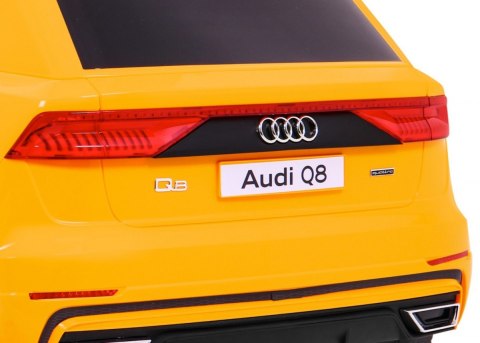 Audi Q8 Lift, SUV na akumulator dla dzieci Żółty + Pilot
