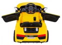Audi R8 na akumulator dla dzieci Żółty + Pilot + EVA + Wolny Start + MP3 LED