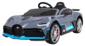 Bugatti Divo Autko na akumulator dla dzieci Szary + Pilot + EVA + Wolny Start + LED MP3