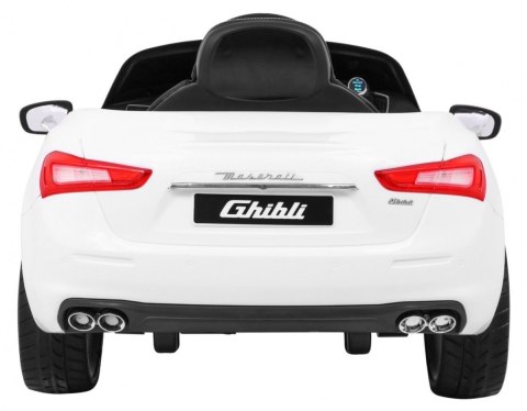 Maserati Ghibli na akumulator dla dzieci Biały + Pilot