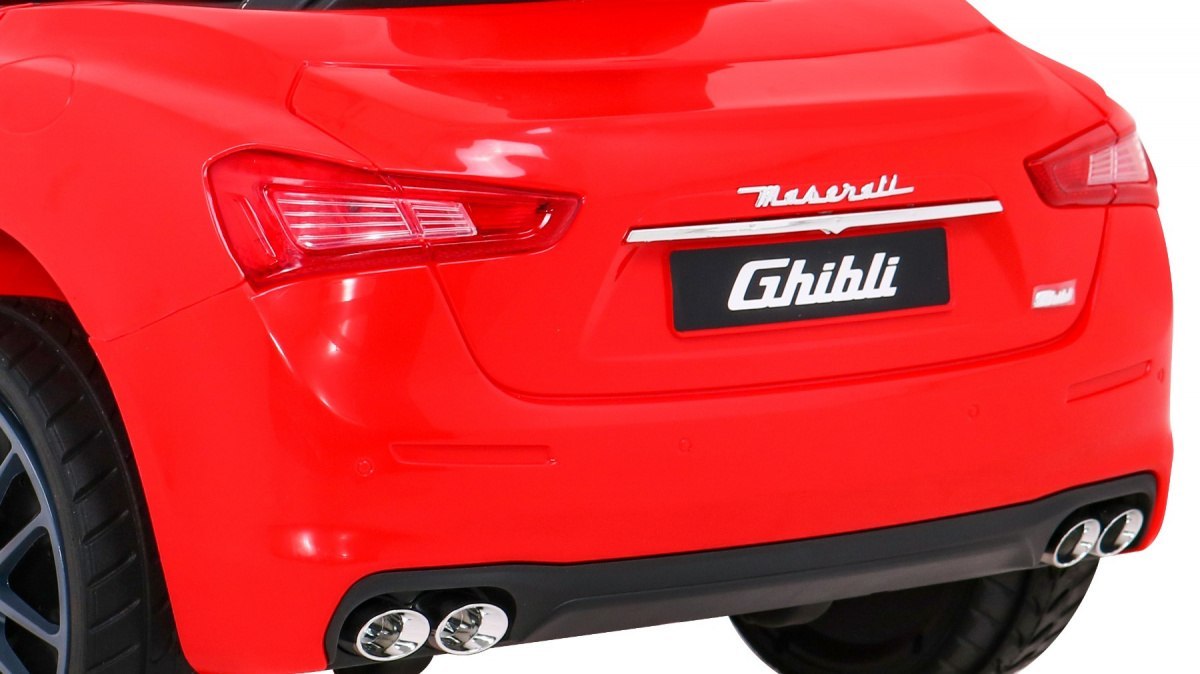 Maserati Ghibli na akumulator dla dzieci Czerwony + Pilot + Wolny Start + EVA + MP3 USB + LED