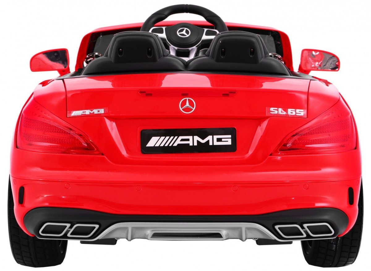 Mercedes AMG SL65 dla dzieci Czerwony + Pilot + Bagażnik + Regulacja siedzenia + MP3 LED + Wolny Start