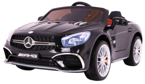 Mercedes AMG SL65 dla dzieci Lakier Czarny + Pilot + Bagażnik + Regulacja siedzenia + MP3 LED + Wolny Start