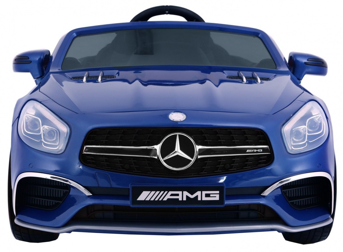 Mercedes AMG SL65 dla dzieci Lakier Niebieski + Pilot + Bagażnik + Regulacja siedzenia + MP3 LED + Wolny Start