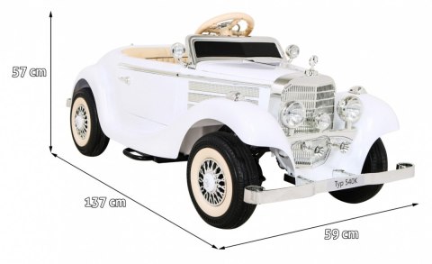 Mercedes Benz Retro 540A dla dzieci Biały