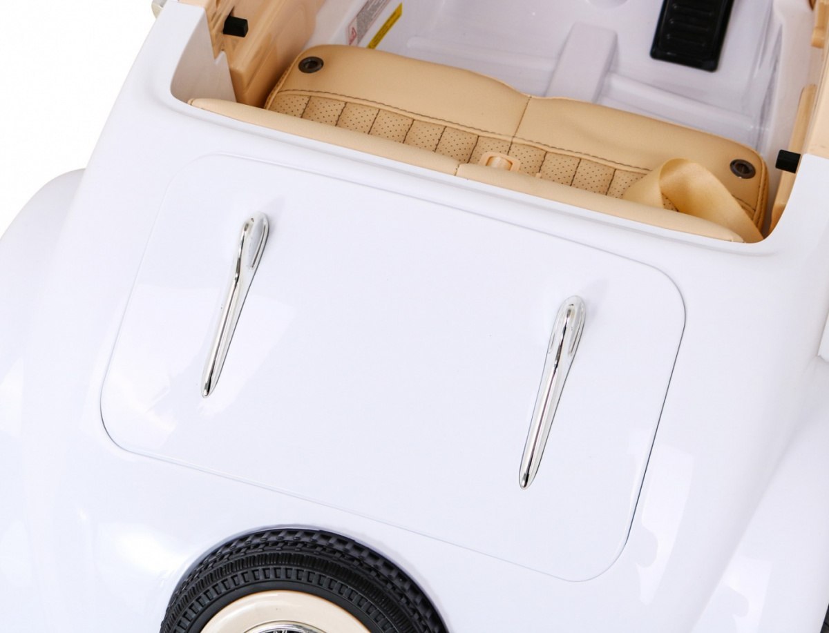 Mercedes Benz Retro 540A dla dzieci Biały + Tryb "Rodzica" + Pilot + Panel audio + LED