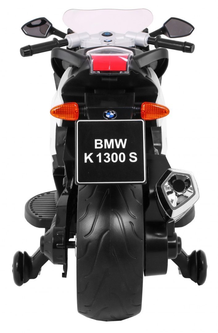 Motor na akumulator BMW K1300S dla dzieci Biały + Kółka pomocnicze + Dźwięki Światła + Wolny Start