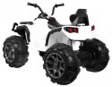 Quad ATV na akumulator dla dzieci Biały + Koła EVA + Radio MP3 + LED + Wolny Start