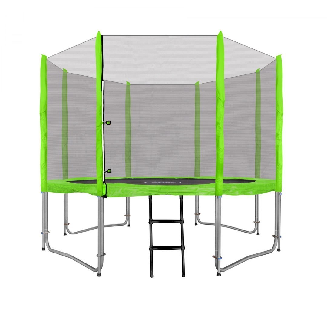 Trampolina ogrodowa SkyRamiz 305cm 10FT dla dzieci Zielony + Akcesoria