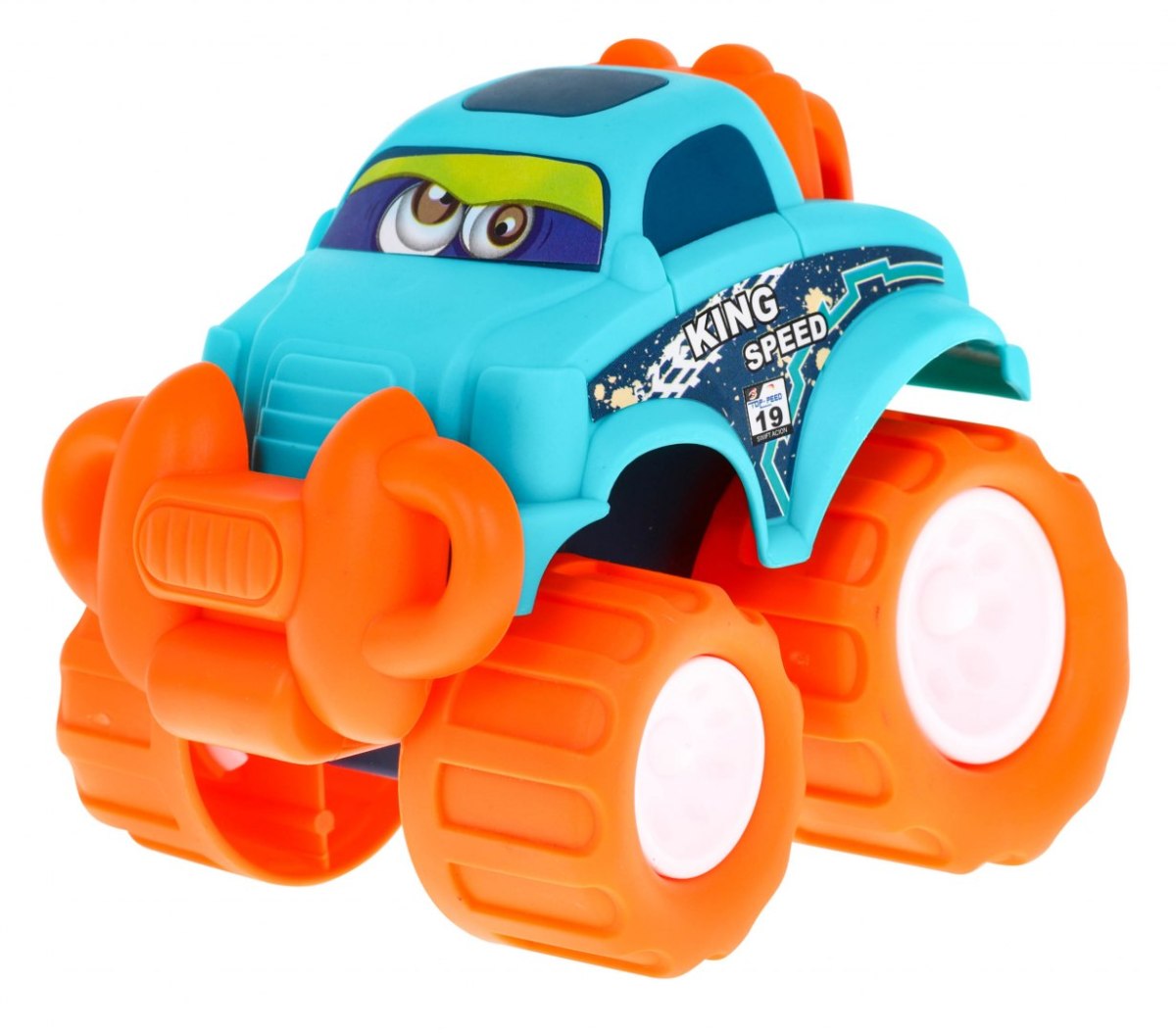 Zestaw 3 autek terenowych Little Monster dla dzieci 3+ Napęd bez baterii + Duże koła
