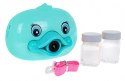Kaczka do robienia baniek mydlanych dla dzieci 3+ niebieska Interaktywna zabawka Aparat