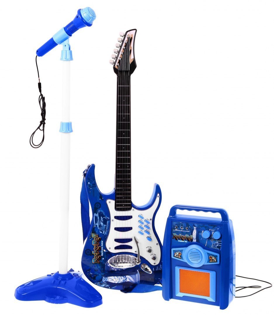 Gitara Elektryczna Wzmacniacz Niebieska