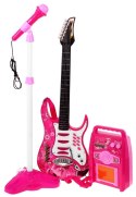 Gitara Elektryczna Wzmacniacz Różowa
