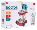 Zestaw lekarski dla dzieci 3+ Wózek + panel RTG 29 el. Radiolog Dentysta Okulista Pielęgniarka
