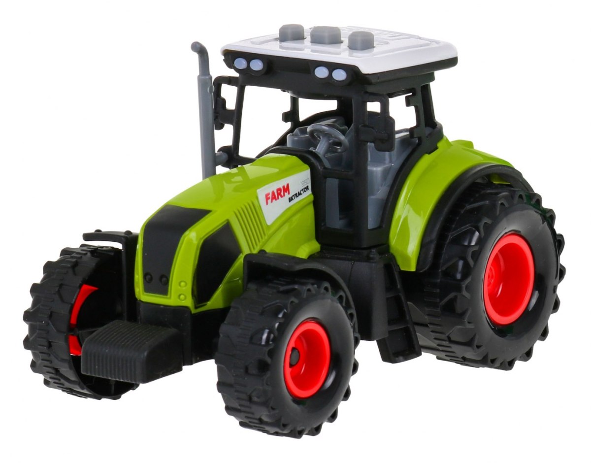 Interaktywny traktor z przyczepą + podajnik ślimakowy dla dzieci 3+ Efekty świetlne dźwiękowe