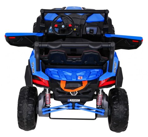 Buggy UTV-MX na akumulator dla dzieci Niebieski + Napęd 4x4 + Pilot + Audio LED + Schowek + EVA + Wolny Start