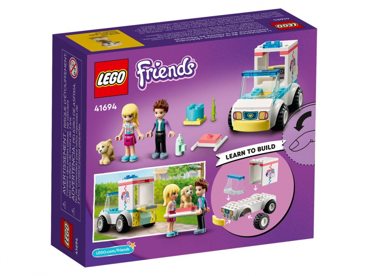 LEGO 41694 Friends Karetka kliniki dla zwierzątek