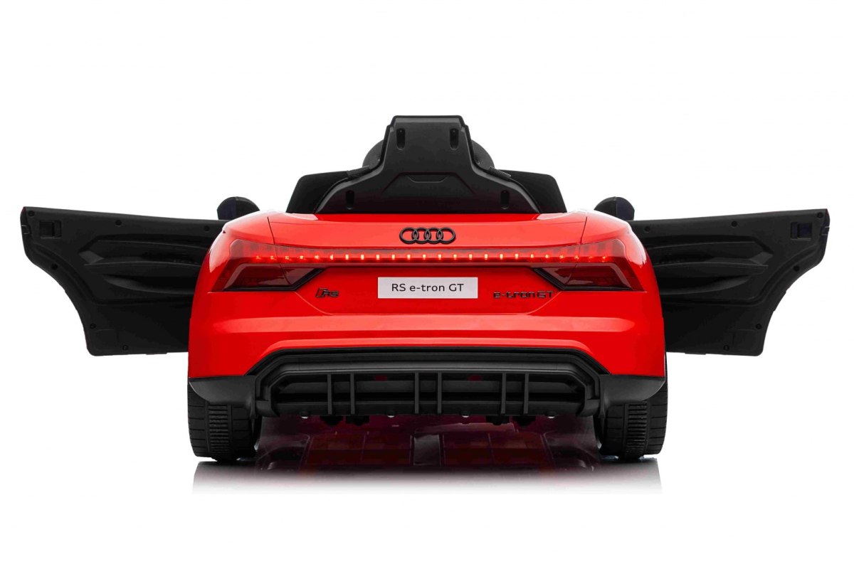 Audi RS E-Tron GT na akumulator Czerwony + Pilot + Napęd 4x4 + Radio MP3 + LED + EVA