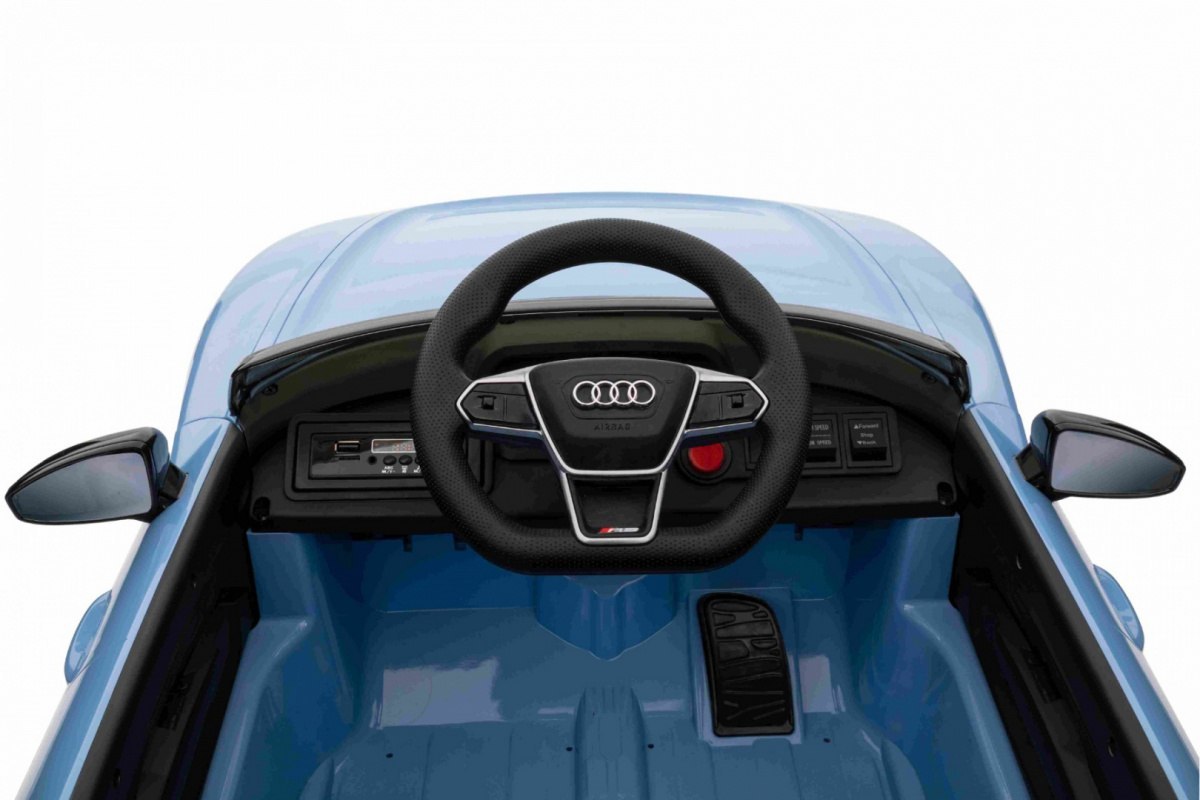 Audi RS E-Tron GT na akumulator Niebieski + Pilot + Napęd 4x4 + Radio MP3 + LED + EVA