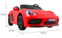 Perfecta Auto dla 2 dzieci Czerwony + Pompowane koła + Silnik bezszczotkowy + MP3 LED + Wolny Start
