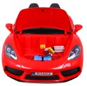 Perfecta Auto dla 2 dzieci Czerwony + Pompowane koła + Silnik bezszczotkowy + MP3 LED + Wolny Start