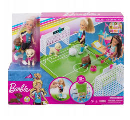 Barbie Chelsea + boisko do piłki nożnej