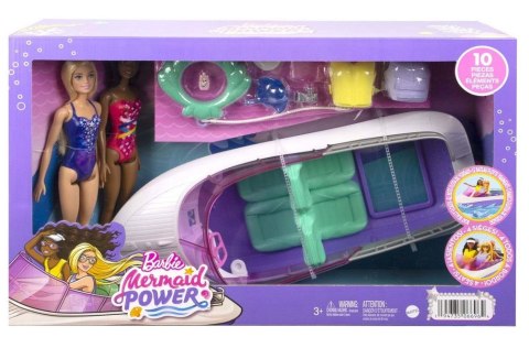 Barbie Zestaw filmowy 2 lalki + łódź i akcesoria