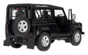 Land Rover Defender czarny RASTAR model 1:14 Zdalnie sterowanie auto + Pilot 2,4 GHz + Ręcznie otwierane drzwi