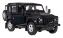 Land Rover Defender czarny RASTAR model 1:14 Zdalnie sterowanie auto + Pilot 2,4 GHz + Ręcznie otwierane drzwi