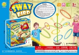 Gra zręcznościowa Bujany Ptaszek dla dzieci 3+ Rzucanie obręczami + Trafianie do celu