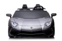 Lamborghini Aventador SV na akumulator dla 2 dzieci Szary + Silnik bezszczotkowy + Pompowane koła + Audio LED