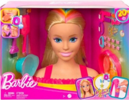 Barbie. Głowa do stylizacji Blond włosy HMD78
