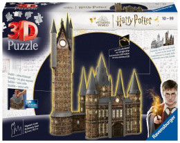 Puzzle 3D 540 Budynki nocą: Zamek Hogwarts Wieża