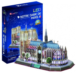 Puzzle 3D Katedra Notre Dame LED