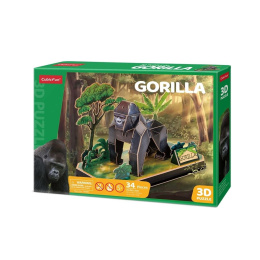 Puzzle 3D Zwierzęta Goryl
