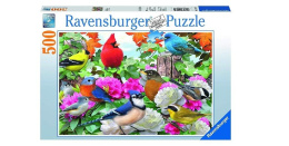 Puzzle 500 Ogrodowe ptaki