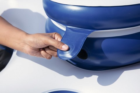 Dmuchany Materac do pływania dla 2 osób BESTWAY 240x122x50cm + Oparcia + Schowki