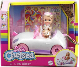 Barbie Chelsea + autko i piesek