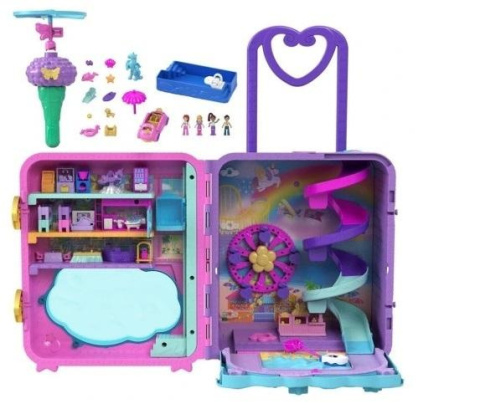 Polly Pocket. Zestaw Walizka wakacyjny kuror HKV43