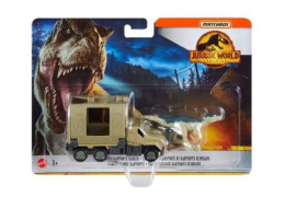 Matchbox Jurassic World Transporter z Baryonyxem