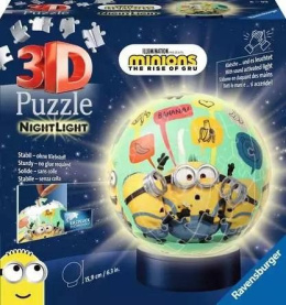 Puzzle 3D Świecąca kula: Minionki