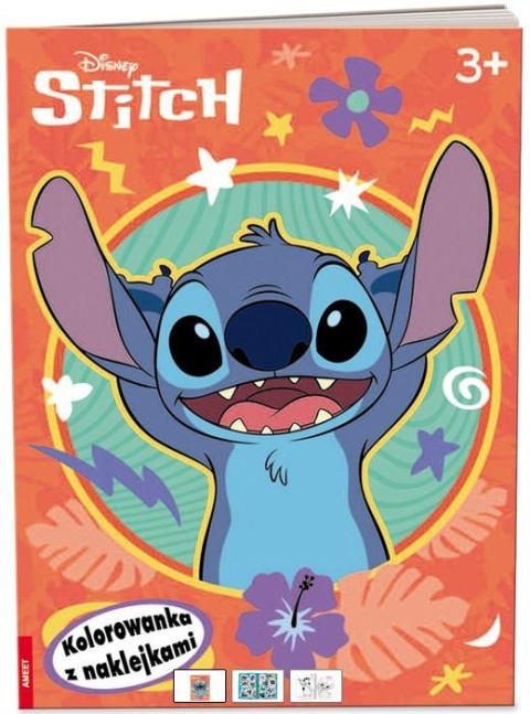 Stitch. Kolorowanka z Naklejkami